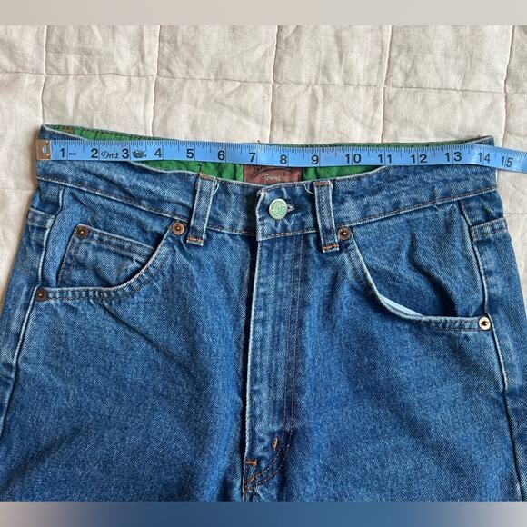 RARE VTG JC de Castlebajac 100% Cotton Blue Jean Rolled Raw Hem Shorts - 29 - Picture 3 of 9